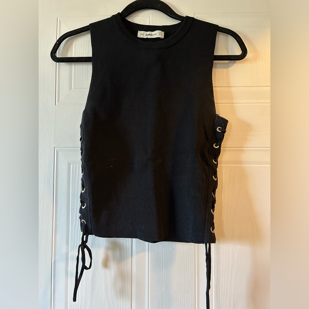 Zara black tank top